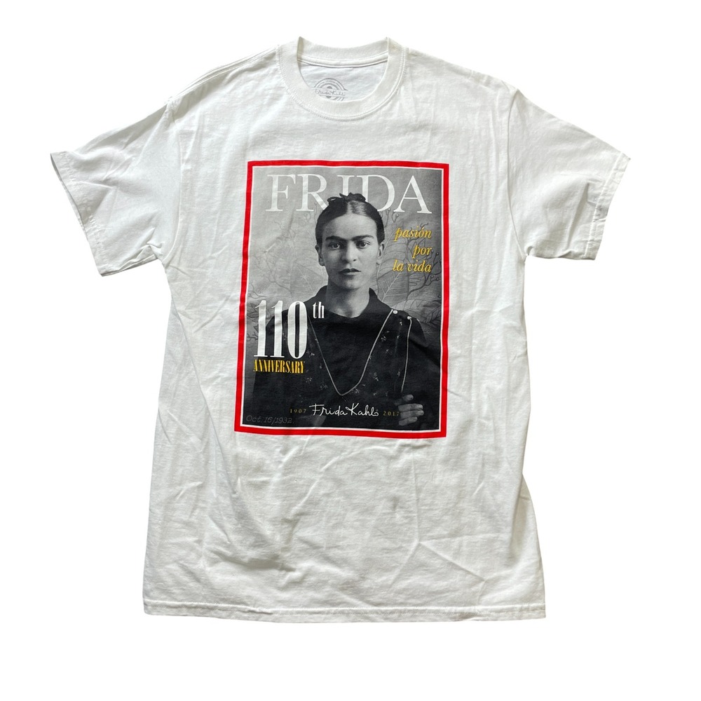 Frida Kahlo Small Graphic T Shirt Short‎ Sleeve Short Sleeve 100% Cotton